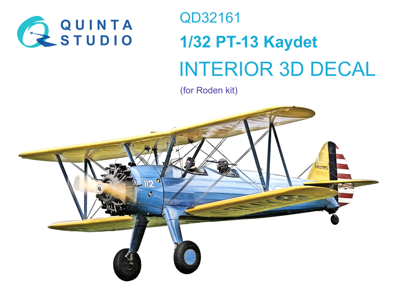 PT-13 Kaydet 3D-Printed & coloured Interior on decal paper (Roden)