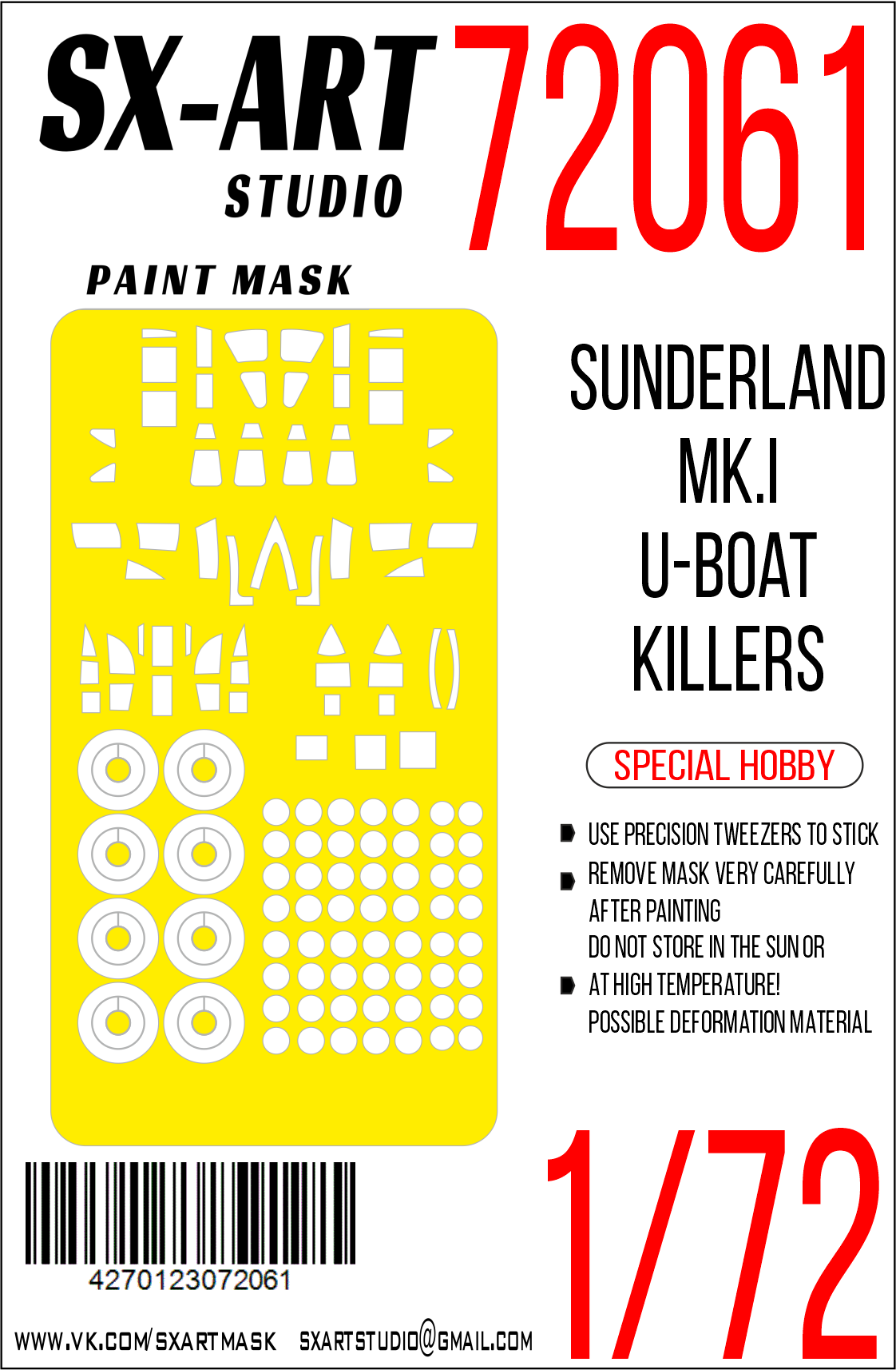 Paint Mask 1/72 Short Sunderland Mk.III (Special Hobby)