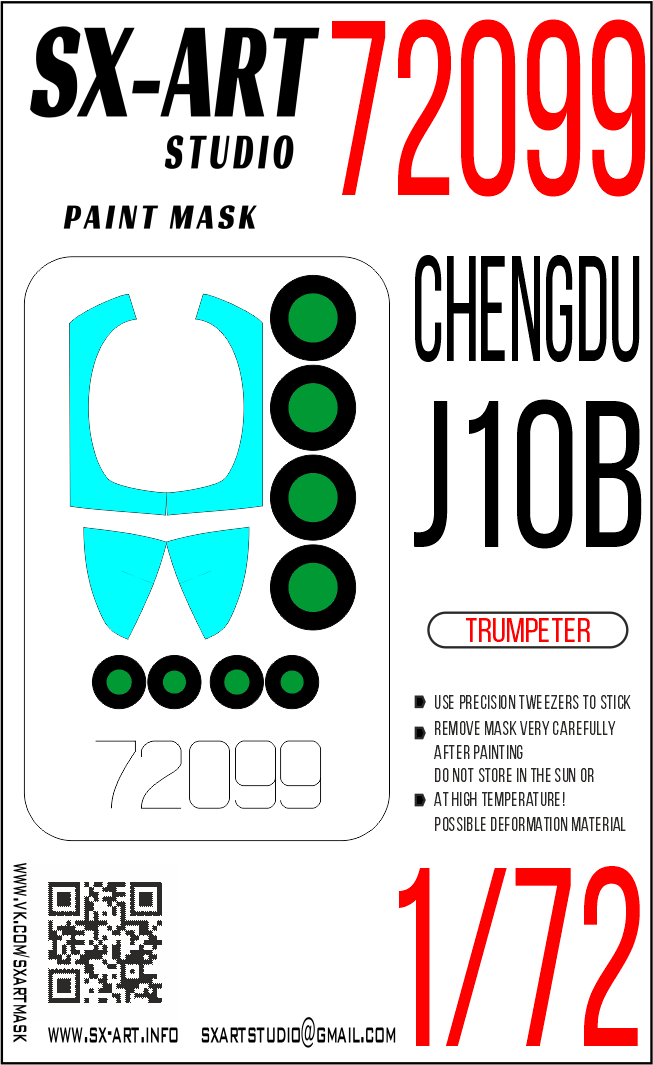 Paint Mask 1/72 J-10B (Trumpeter 01651)