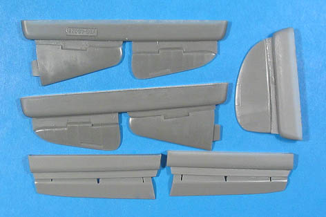 Additions (resin parts) 1/48 Yak-7/9 control surfaces (for ICM) (Vector) 