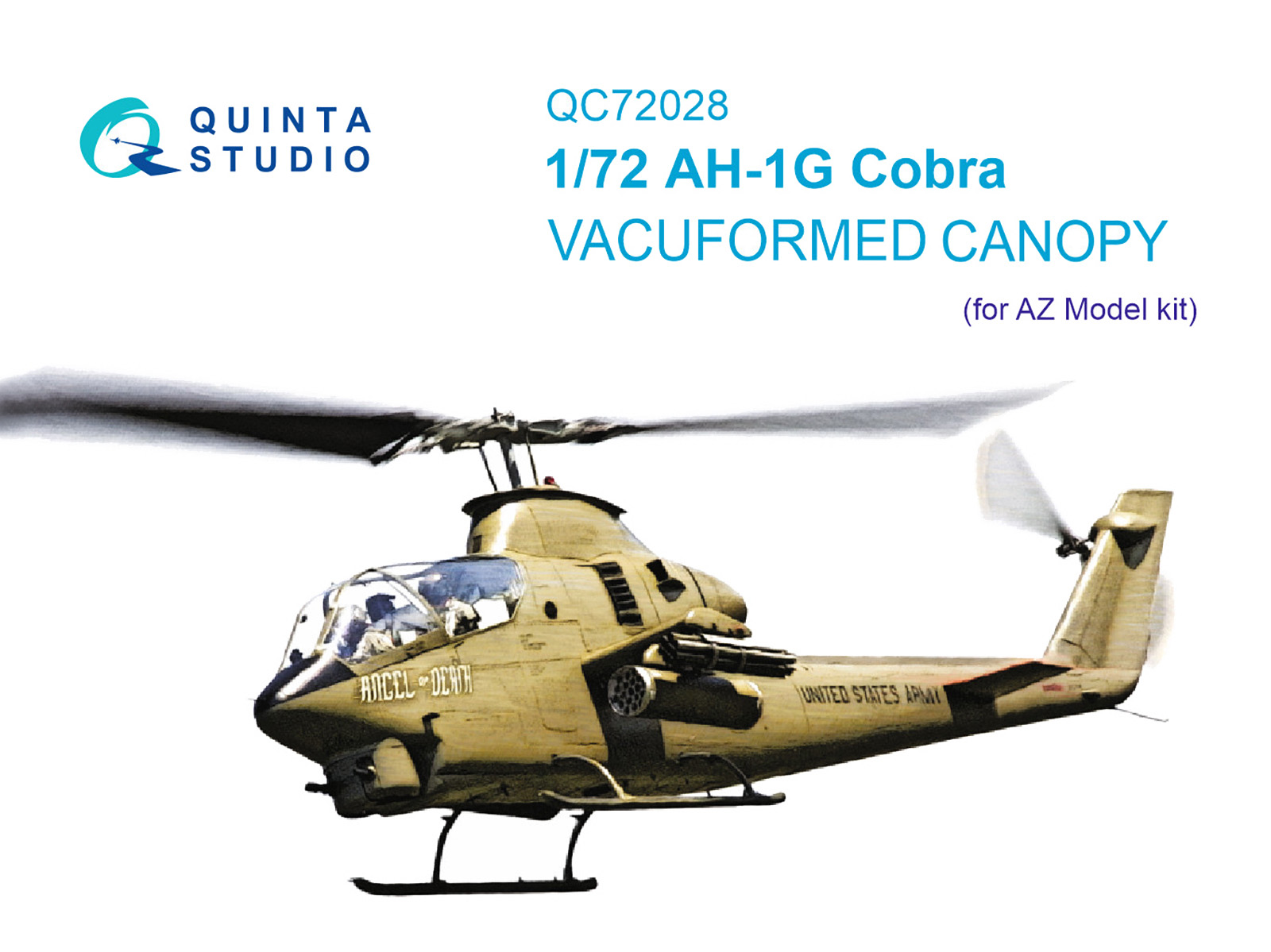 AH-1G Cobra vacuumed clear canopy (AZ model)