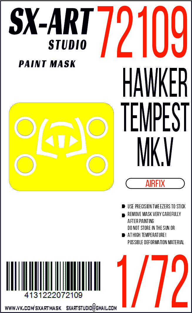 Paint Mask 1/72 Hawker Tempest Mk.V (Airfix)