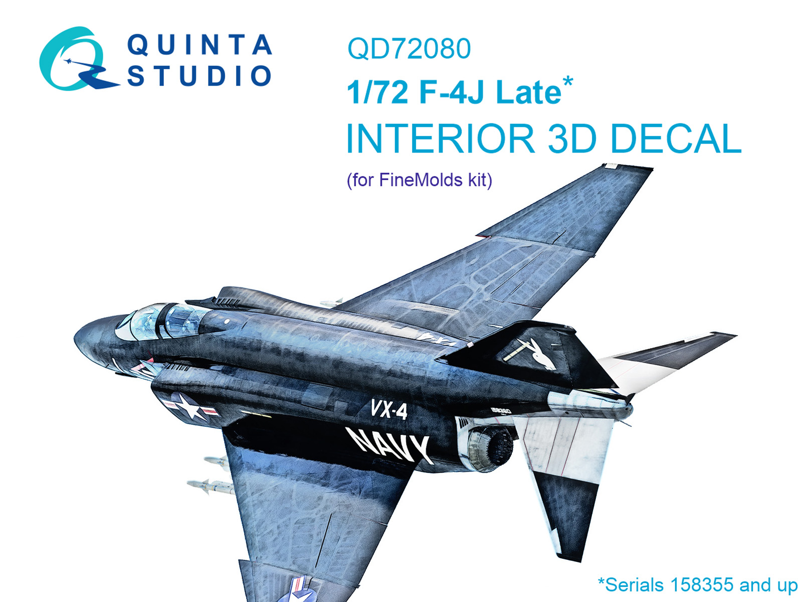 F-4J Late 3D-Printed & coloured Interior on decal paper (FineMolds)