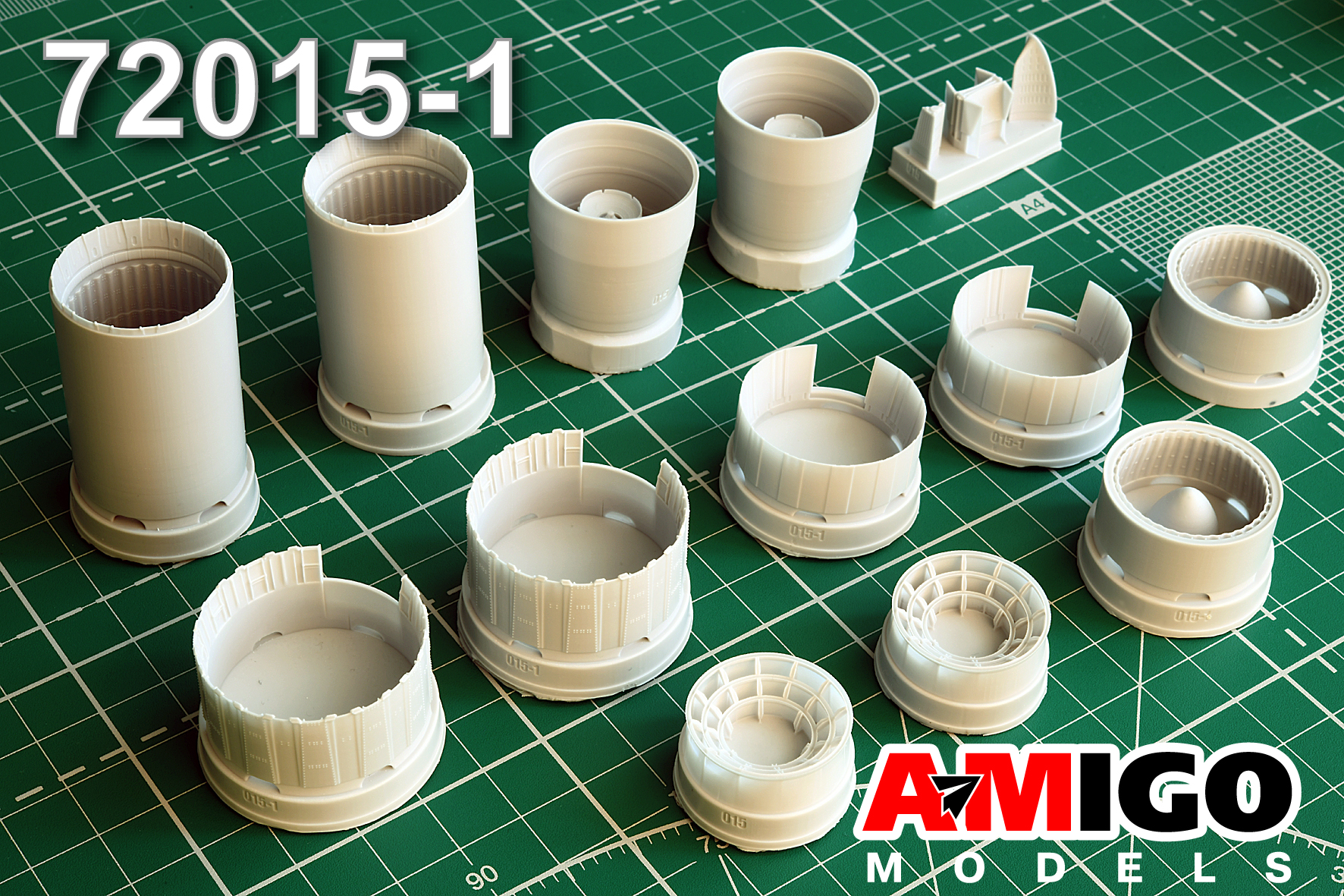 Additions (3D resin printing) 1/72 Jet nozzle of R15B-300 engine MiG-25RB/RBT (Amigo Models)