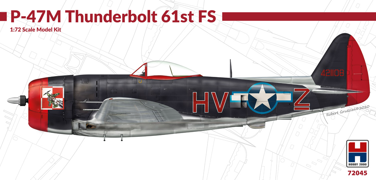 Model kit 1/72 Republic P-47M Thunderbolt 61st Fighter Squadron" ex-Revell   (Hobby 2000)