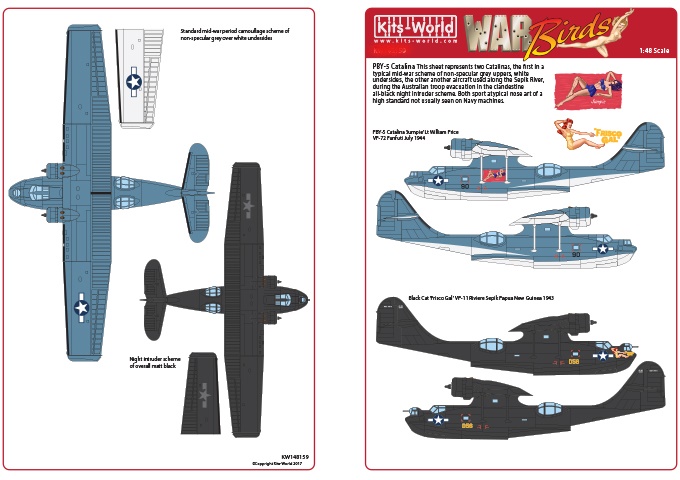 Decal 1/48 Consolidated PBY-5 Catalina (Kits-World) (Kits-World)