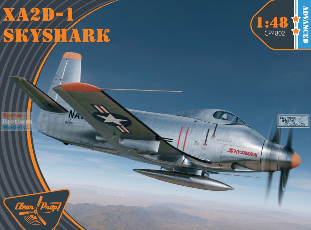 Model kit 1/48 Douglas XA2D-1 Skyshark (Clear Prop)