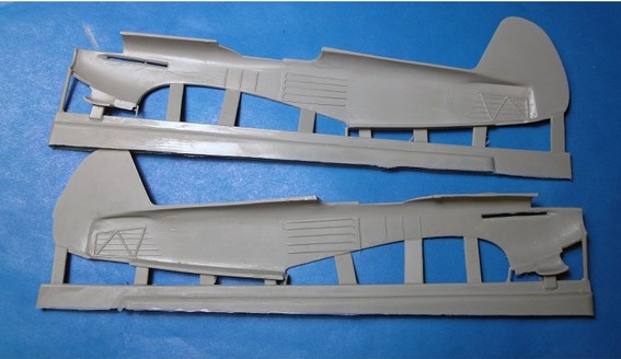Additions (resin parts) 1/48 Yak-9/9D fuselage (for Modelsvit kit) (Vector)
