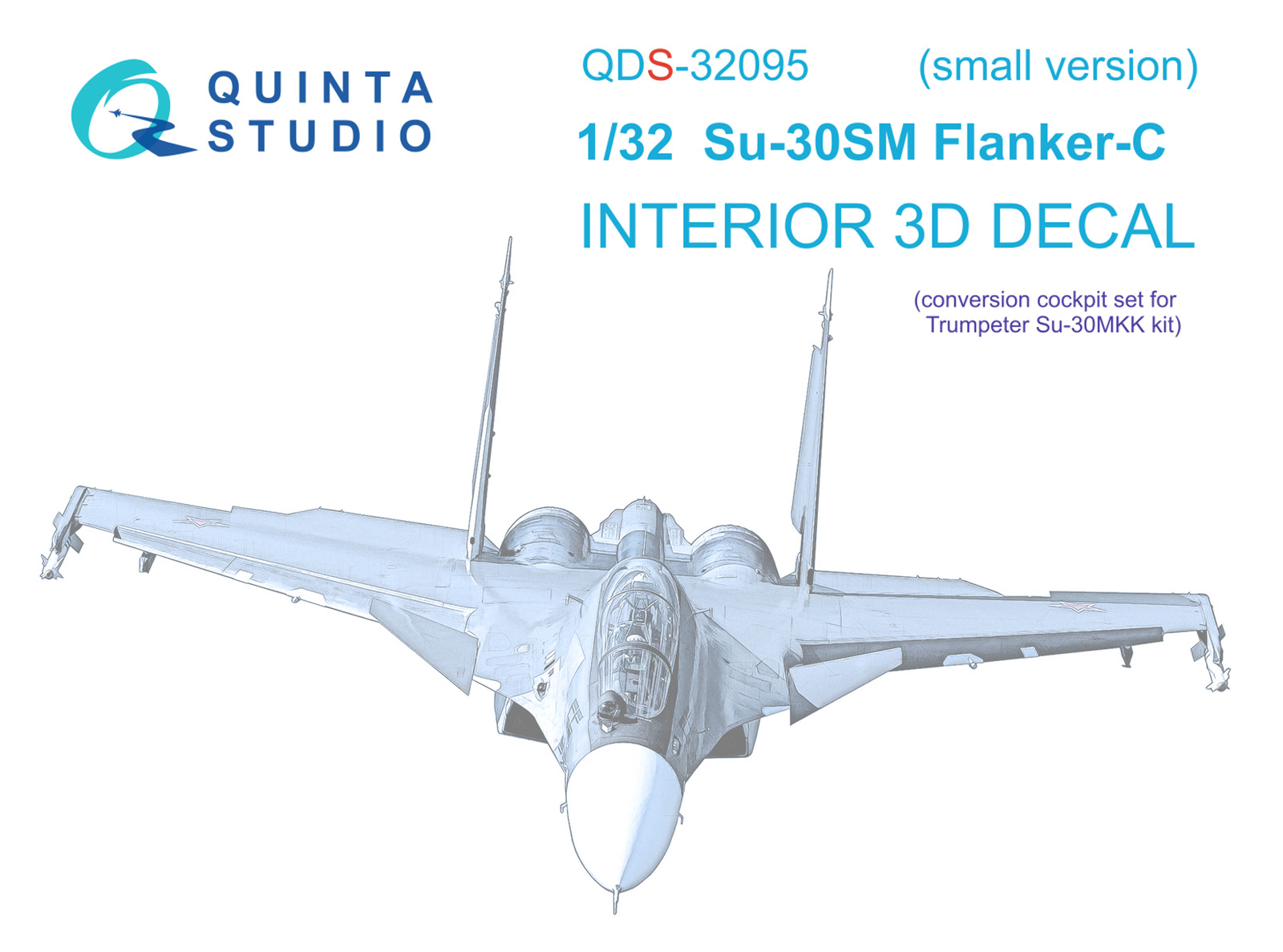 Su-30SM 3D-Printed & coloured Interior on decal paper (conversion for Trumpeter Su-30MKK) (Small version)