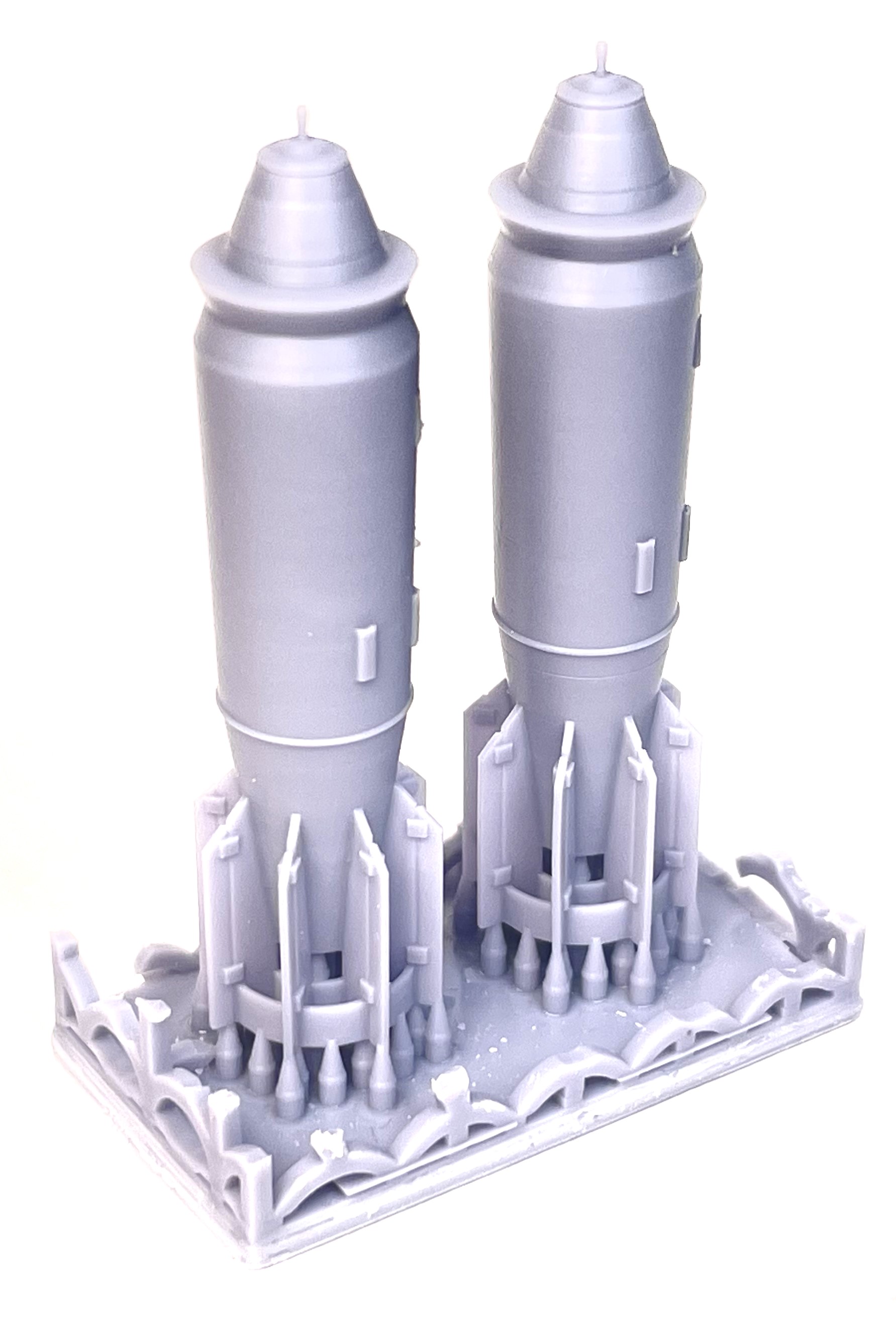 Additions (3D resin printing) 1/48 FAB-1500-2600-TS bombs (2pcs) (Mazhor Models)