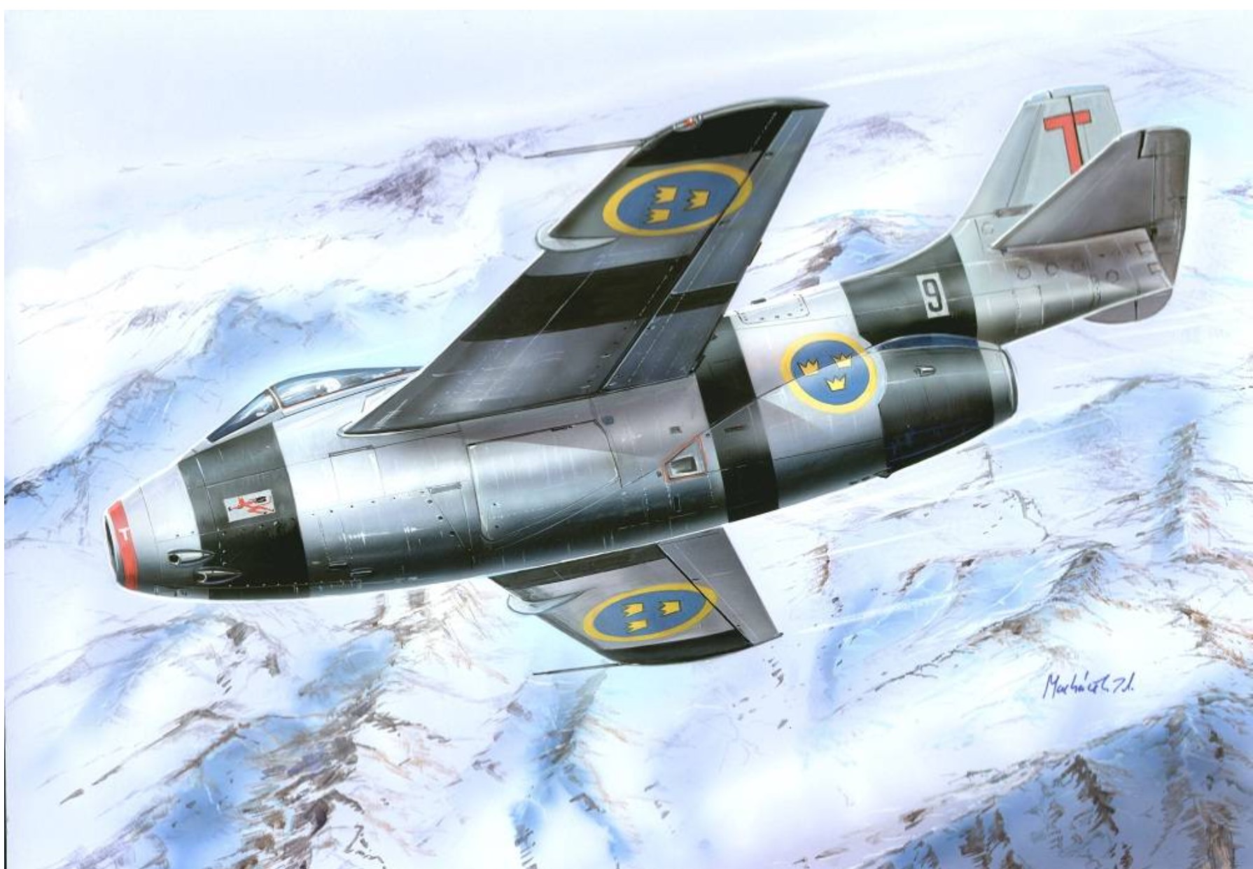 Model kit 1/32 Saab J-29F Tunnan (FLY)