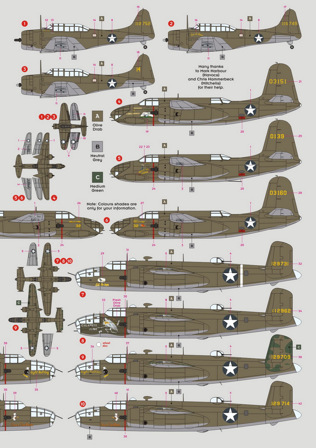 Decal 1/72 3rd Attack Group "The Grim Reapers" 1942 (DK Decals)