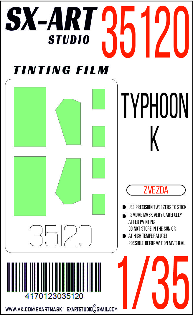 Tinting film 1/35 Typhoon-K (Zvezda)