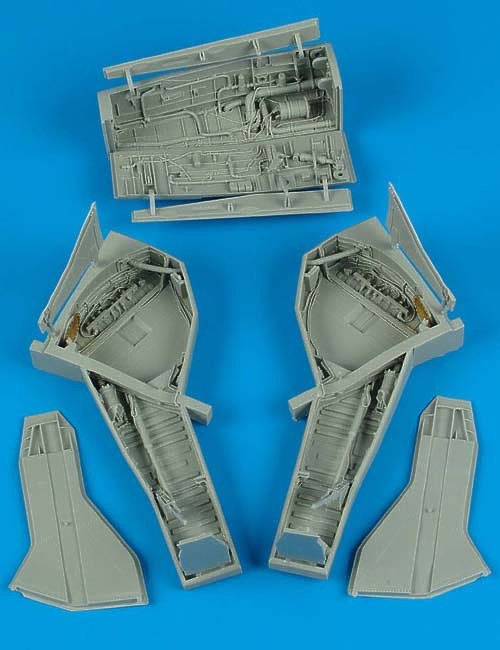 Additions (3D resin printing) 1/32 Republic F-105D Thunderchief wheel bay (designed to be used with Trumpeter kits)
