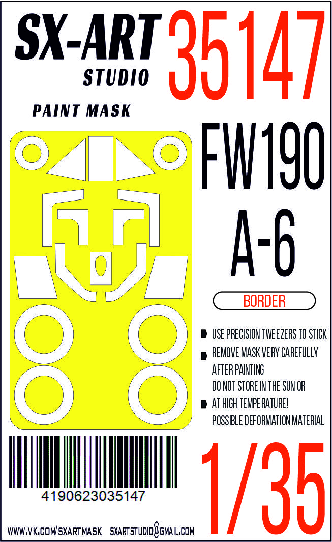 Paint Mask 1/35 Fw 190A-6 (Border)