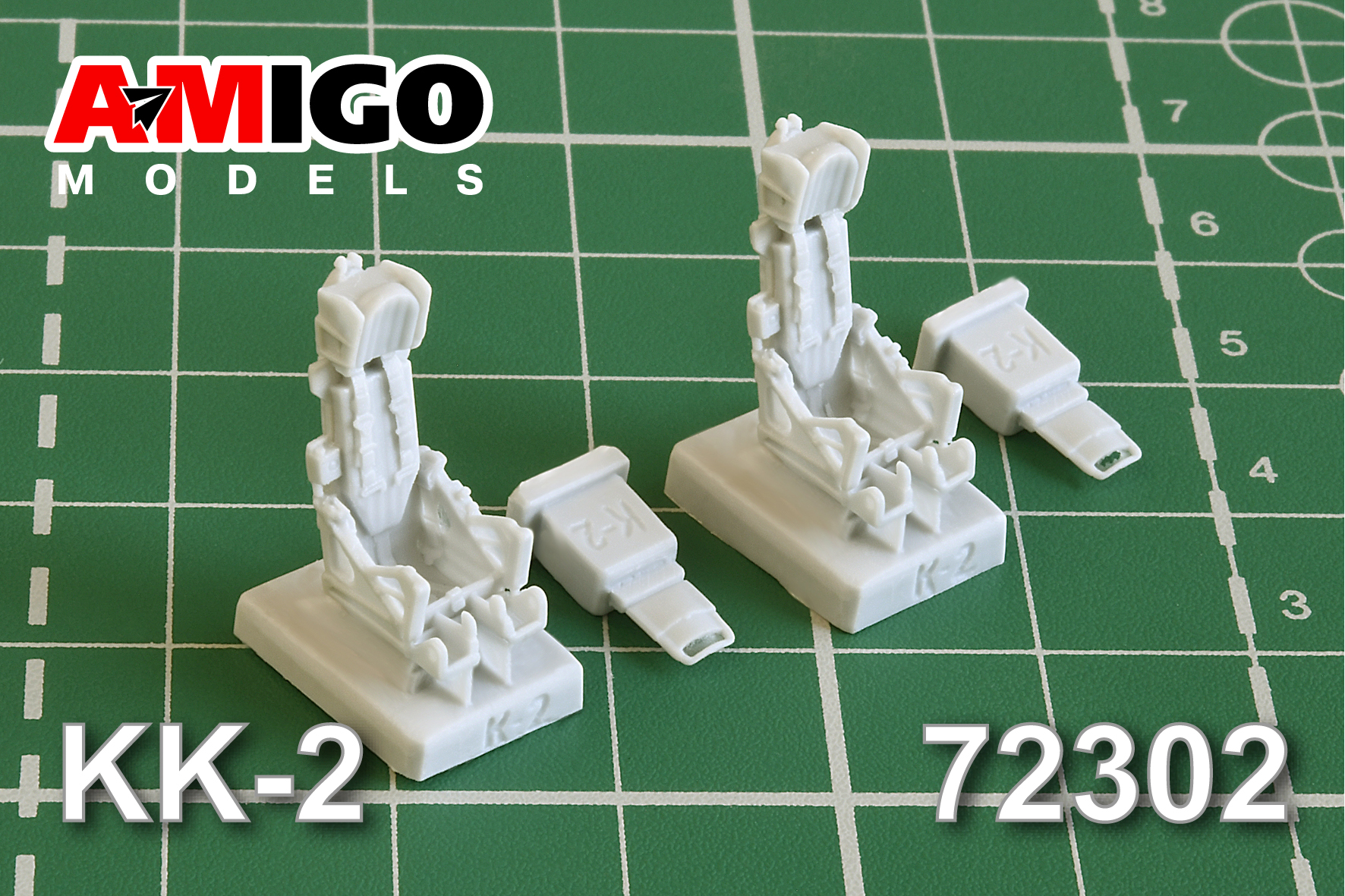 Additions (3D resin printing) 1/72 Ejection seat KK-2 (Amigo Models)