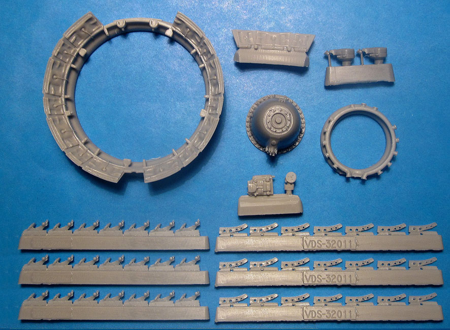 Additions (3D resin printing) 1/32 F4U-1 Corsair Cowl Flaps and Engine Upgrade for Tamiya (Vector) 