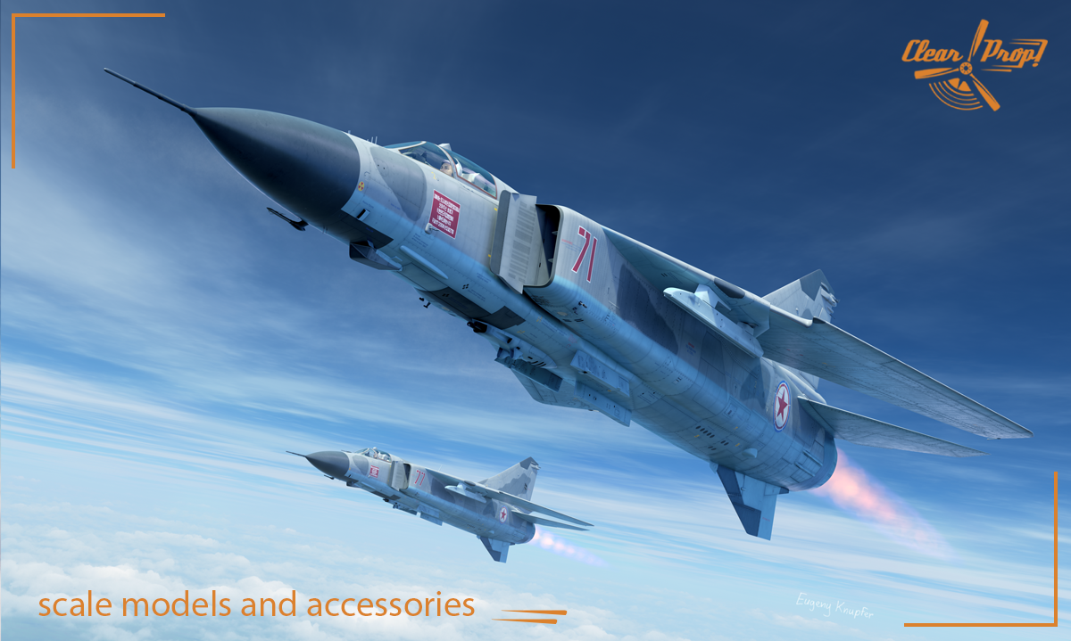 Model kit 1/72 Mikoyan MiG-23ML/MLA Flogger-G Advanced Kit (Clear Prop)