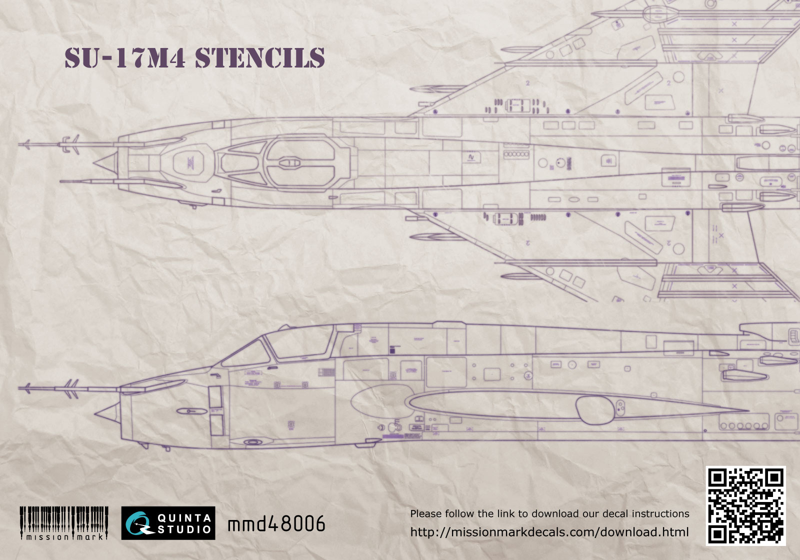 Decal Su-17M4 stencil