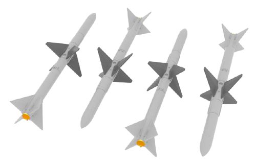 Additions (3D resin printing) 1/72 AIM-7E Sparrow
