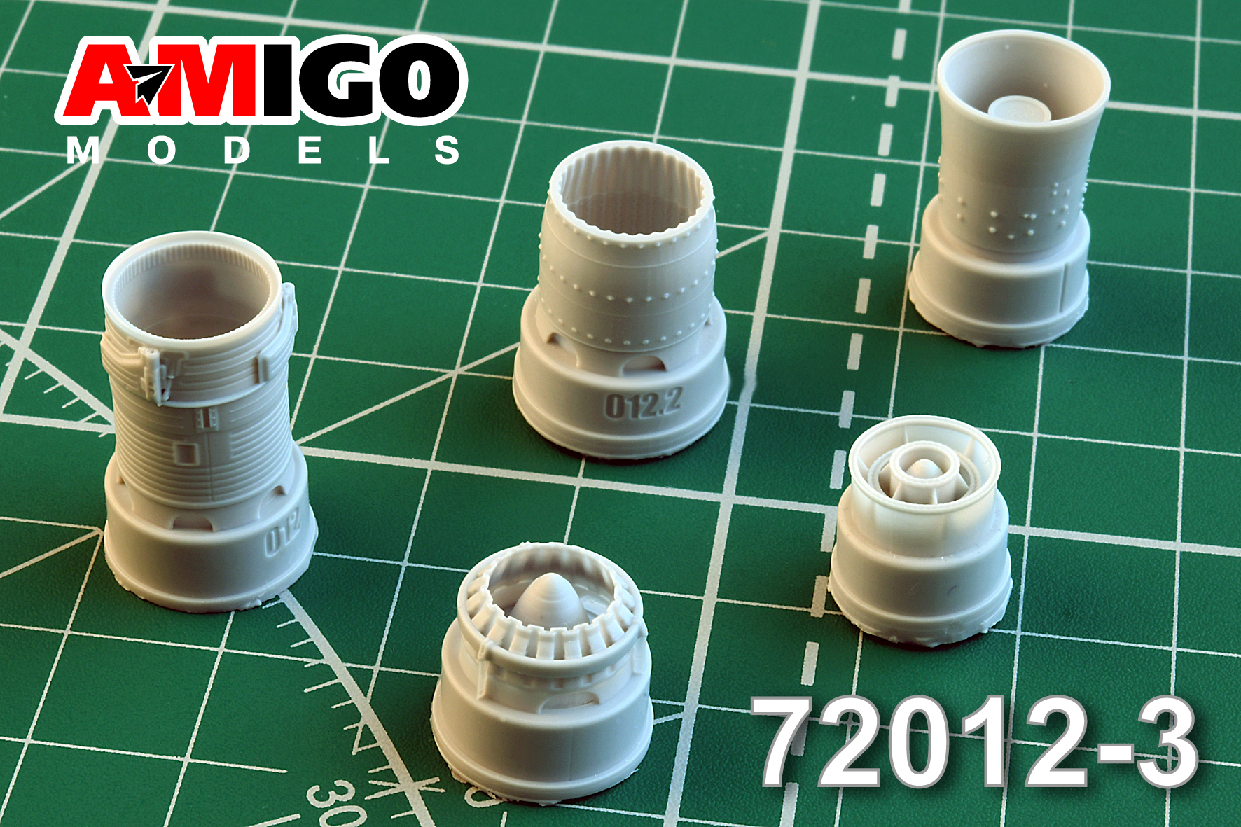 Additions (3D resin printing) 1/72 Jet nozzle of R25-300 engine MiG-21bis, MiG-21-93 (Amigo Models)