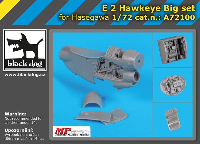 Additions (3D resin printing) 1/72 Grumman E-2C Hawkeye BIG SET (designed to be used with Hasegawa kits) 