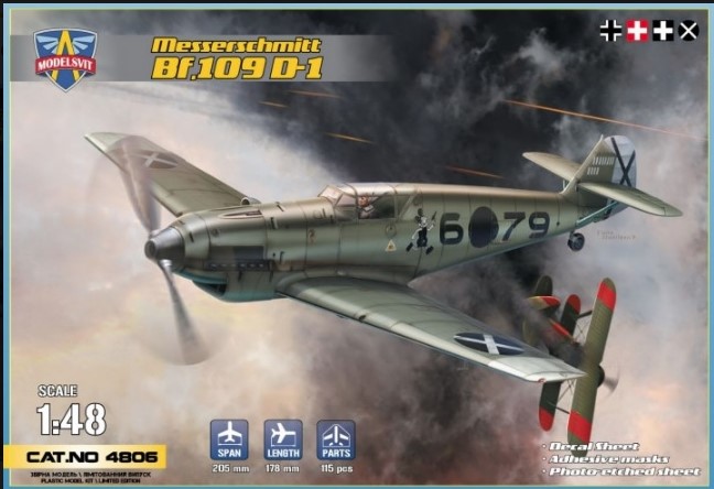 Model kit 1/48 Messerschmitt Bf-109D-1 (Modelsvit)