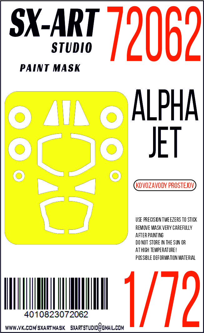 Paint Mask 1/72 Alpha Jet E (Kovozávody Prostějov)