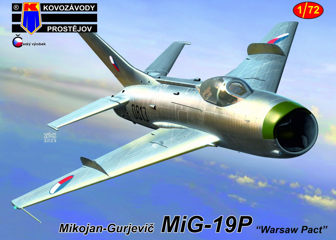 Model kit 1/72 Mikoyan MiG-19P 'Warsaw Pact' new mould in 2023 (Kovozavody Prostejov)