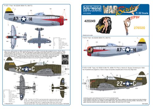 Decal 1/48 Curtiss P-40's (Kits-World)