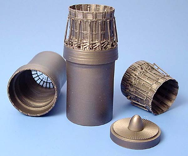 Additions (3D resin printing) 1/72 McDonnell F-15C Eagle exhaust nozzles - late version (designed to be used with Hasegawa kits)
