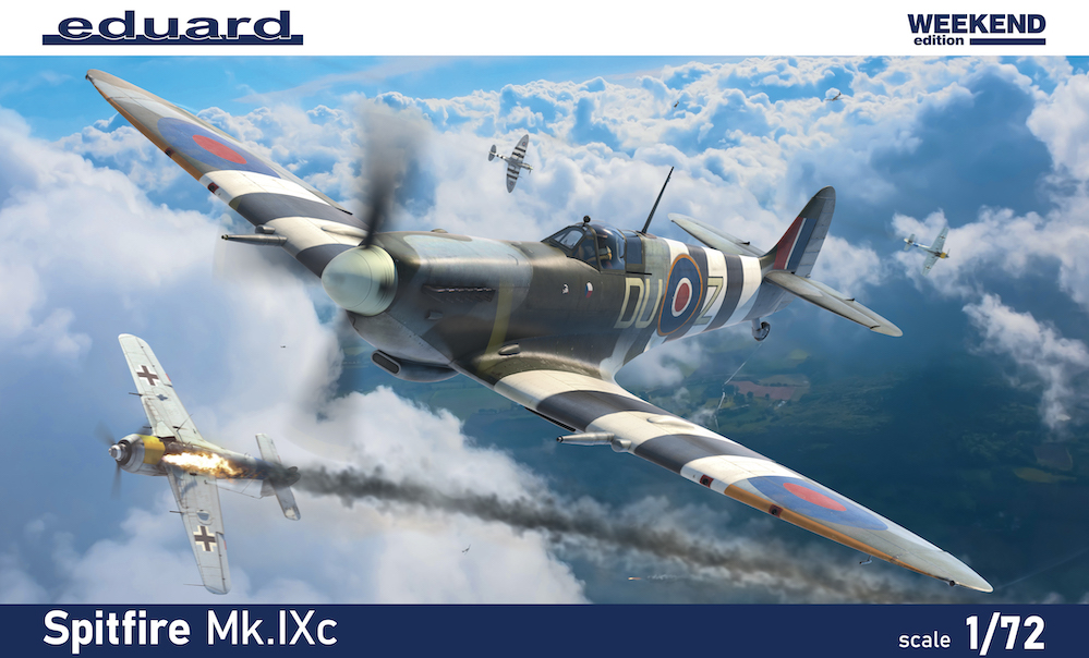 Model kit 1/72 Supermarine Spitfire Mk.IXc Weekend edition (Eduard kits)