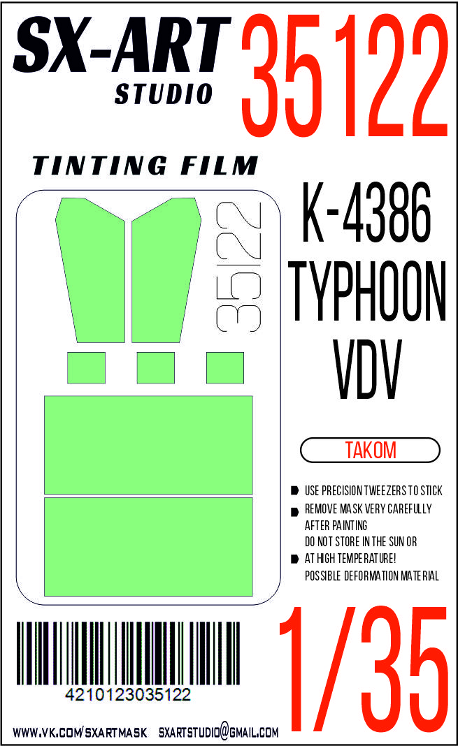 Tinting film 1/35 K-4386 Typhoon-VDV (RPG)