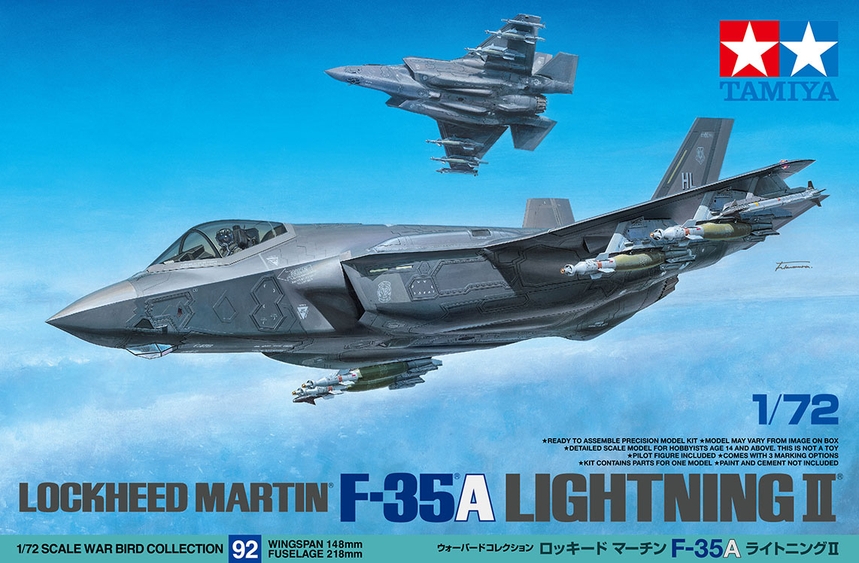 Model kit 1/72 Lockheed-Martin F-35A Lightning II (Tamiya)