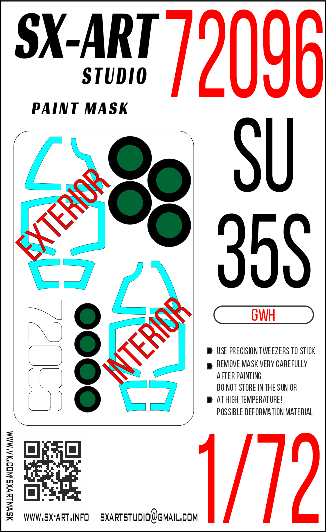 Paint Mask 1/72 Su-35S (GWH)