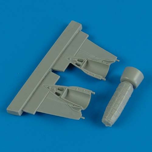 Additions (3D resin printing) 1/32 Mikoyan MiG-23MF/MiG-23ML Flogger brake chute (designed to be used with Trumpeter kits) 