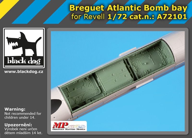 Additions (3D resin printing) 1/72 Breguet Atlantic bomb bay (designed to be used with Revell kits) 