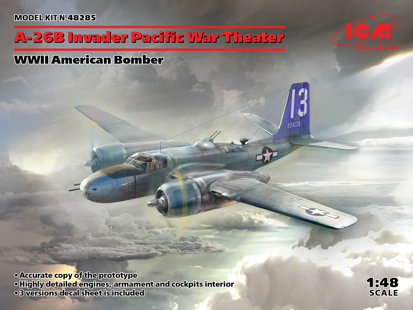 Model kit 1/48 Douglas A-26B Invader Pacific War Theater (ICM)