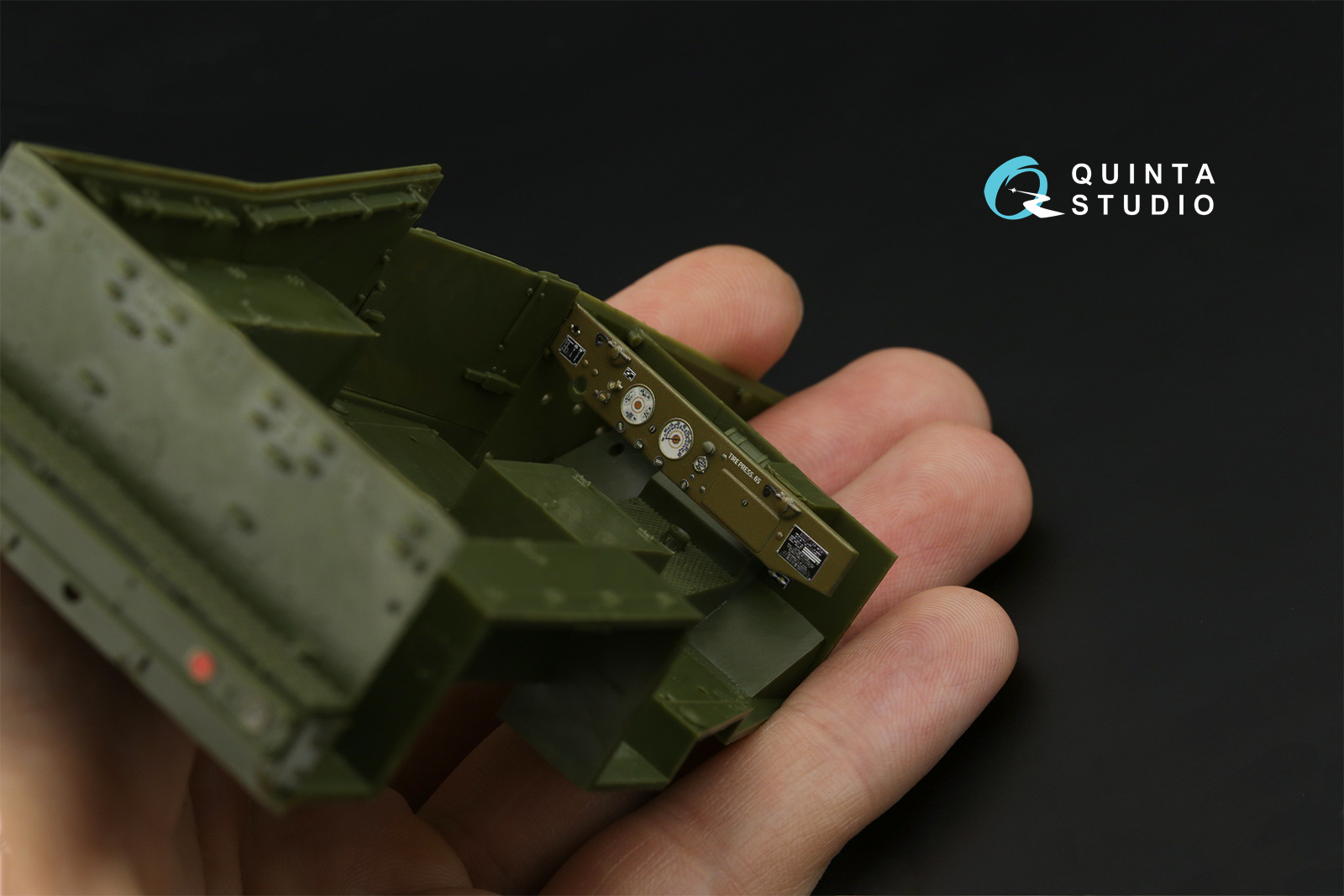  M3A1 Scout 3D-Printed & coloured Interior on decal paper (Zvezda)