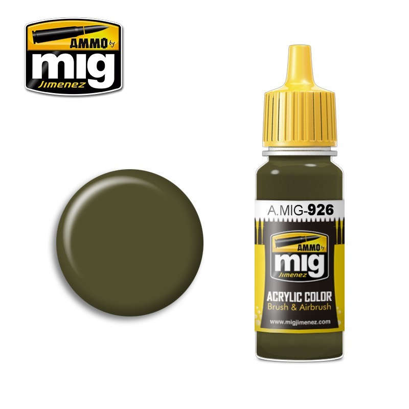 Acrylic paint OLIVE DRAB BASE (Ammo Mig) (17ml) 