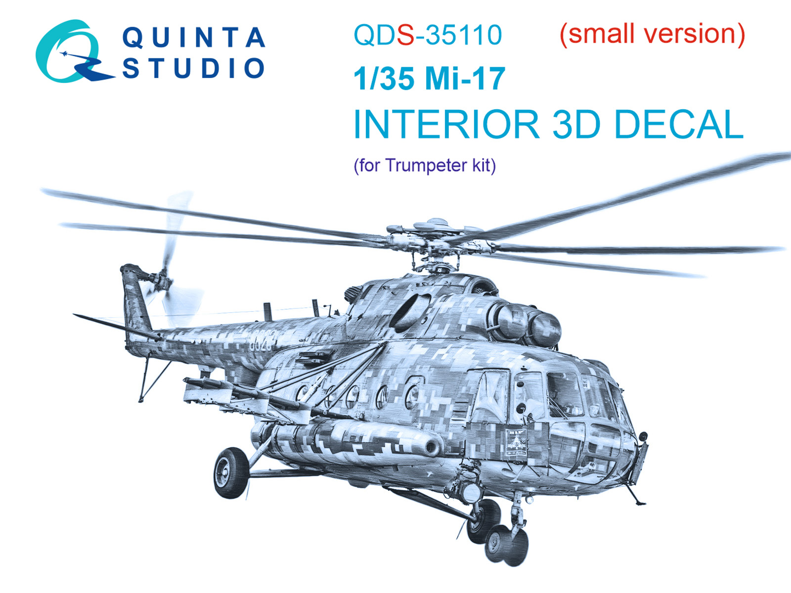 Mi-17 3D-Printed & coloured Interior on decal paper (Trumpeter) (Small version)