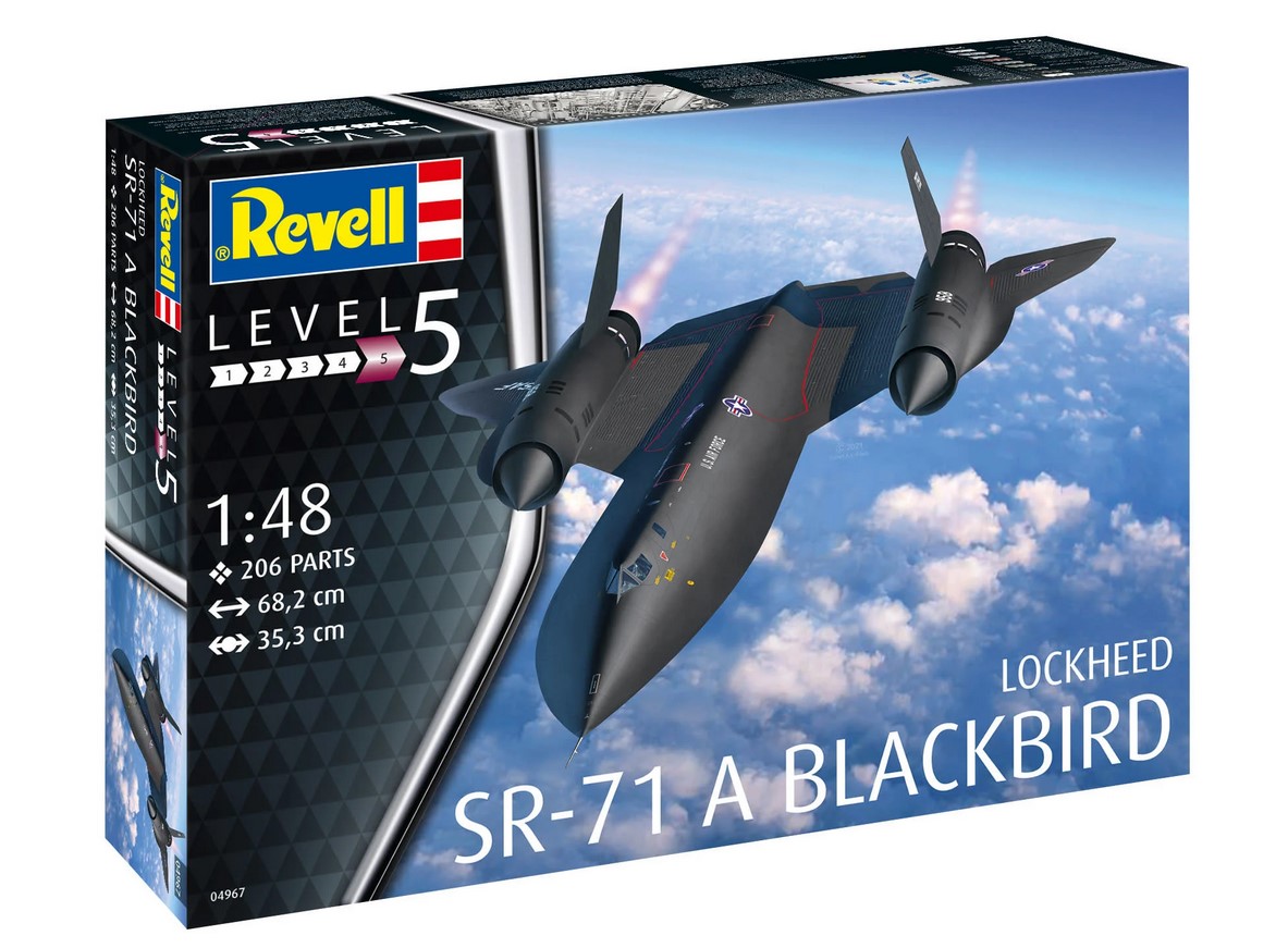 Model kit 1/48 Сборная модель 1/48 Lockheed SR-71 Blackbird (Revell) (Revell)
