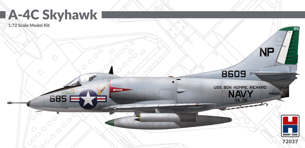 Model kit 1/72 Douglas A-4C Skyhawk (ex-Fujimi) (Hobby 2000) (Hobby 2000)