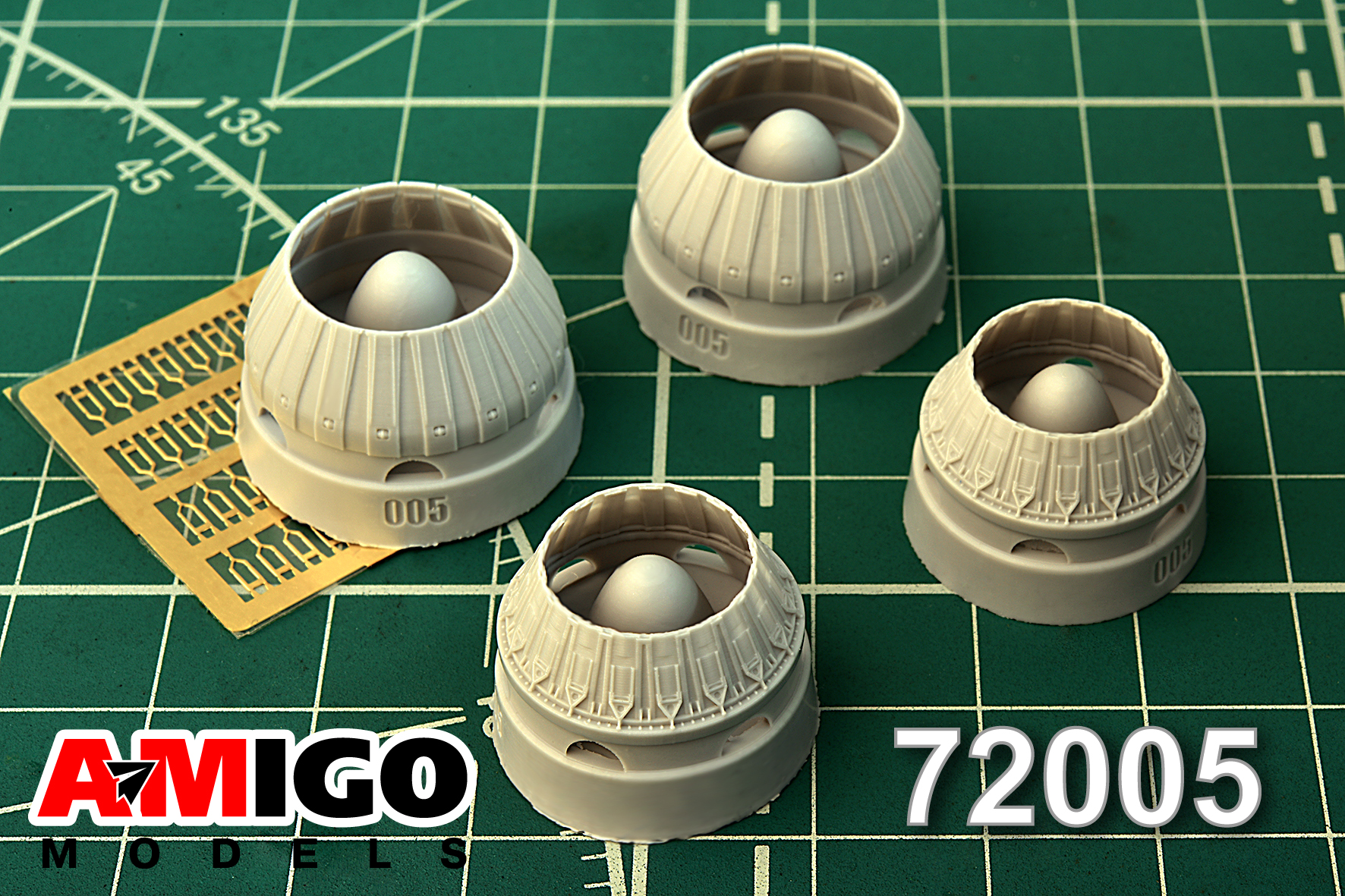 Additions (3D resin printing) 1/72 Jet nozzle of the RD-7M engine of the Tu-22K airplane(Amigo Models)
