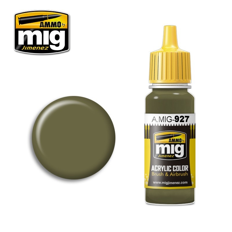 Acrylic paint OLIVE DRAB LIGHT BASE (Ammo Mig) (17ml) 
