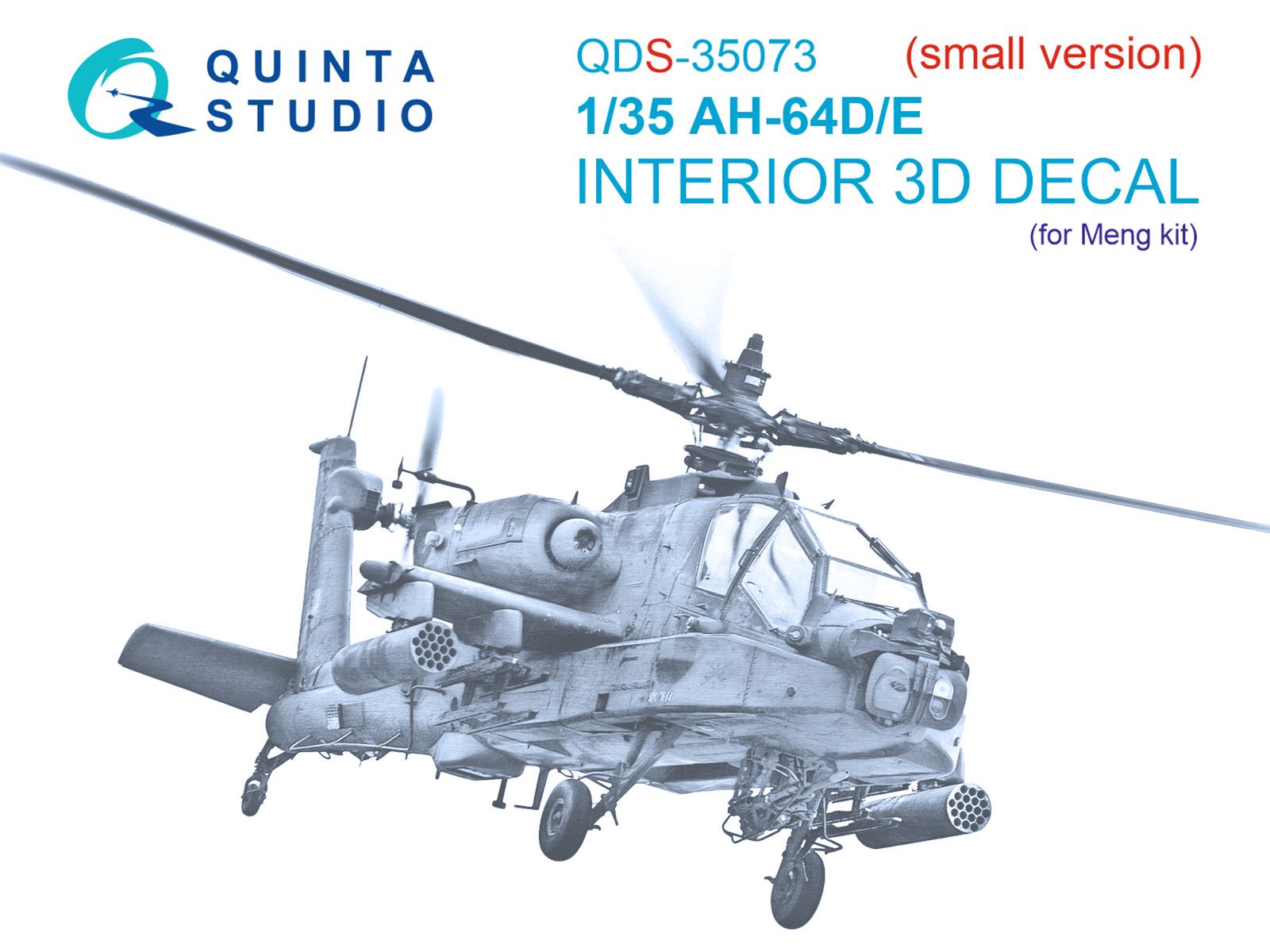 AH-64D/E 3D-Printed & coloured Interior on decal paper (Meng) (Small version)