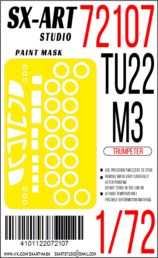Paint Mask 1/72 Tu-22M3 (Trumpeter)