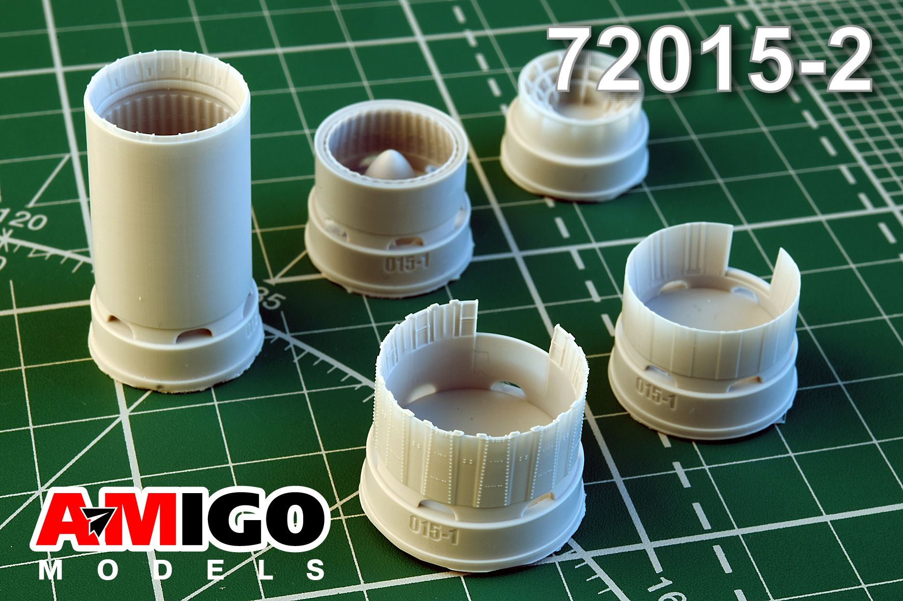 Additions (3D resin printing) 1/72Jet nozzle of R15B-300 E-152 engine (Amigo Models)