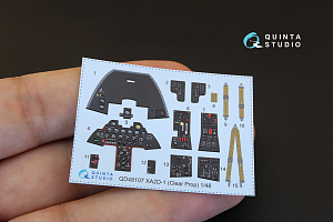  XA2D-1 3D-Printed & coloured Interior on decal paper (for Clear Prop kit)