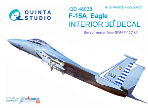 3D Декаль интерьера кабины F-15A (для модели GWH)